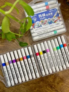 ماژیک اکریلیک 18 رنگ آودمی - Image 2