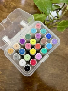 ماژیک اکریلیک دو سر 24 رنگ آودمی - Image 2