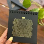 دفتر مشکی کلیپس سایز 14*14