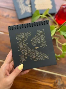 دفتر مشکی کلیپس سایز 14*14 - Image 2