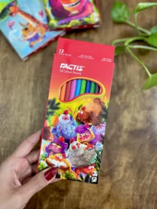 مدادرنگی 12 رنگ جعبه مقوایی فکتیس