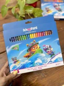 مداد رنگی 24 رنگ اسکول فنس