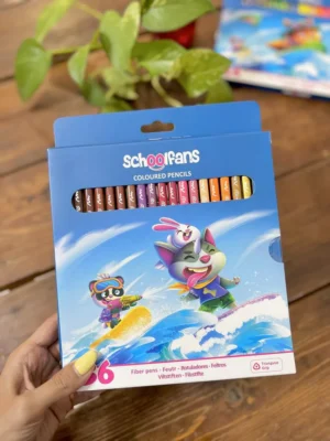 مداد رنگی 36 رنگ اسکول فنس