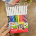 ماژیک 12 رنگ کایزر جعبه طلقی