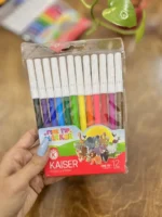 ماژیک 12 رنگ کایزر جعبه طلقی