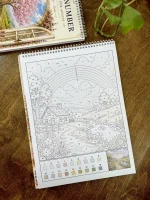 دفتر رنگ آمیزی با کد رنگ راهنما سایز A4 مدل شکوفه - Image 3