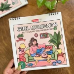 دفتر رنگ آمیزی GIRL MOMENTS مجموعه 2