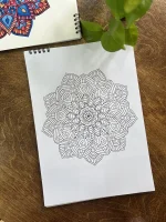 دفتر رنگ آمیزی مجموعه ماندالا | 30 برگ | A4 | جلد 2 - تصویر 5