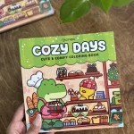 دفتر رنگ آمیزی فانتری لانگو | 48 برگ | سایز 20*20 | مجموعه COZY DAYS | وارداتی