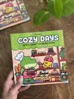 دفتر رنگ آمیزی فانتری لانگو | 48 برگ | سایز 20*20 | مجموعه COZY DAYS | وارداتی