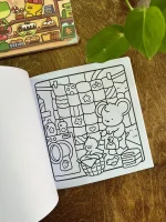 دفتر رنگ آمیزی فانتری لانگو | 48 برگ | سایز 20*20 | مجموعه COZY DAYS | وارداتی - تصویر 3