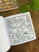 دفتر رنگ آمیزی فانتری لانگو | 48 برگ | سایز 20*20 | مجموعه COZY DAYS | وارداتی - تصویر 5