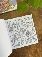 دفتر رنگ آمیزی فانتری لانگو | 48 برگ | سایز 20*20 | مجموعه COZY EVER AFTER | وارداتی - تصویر 2