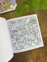 دفتر رنگ آمیزی فانتری لانگو | 48 برگ | سایز 20*20 | مجموعه COZY EVER AFTER | وارداتی - تصویر 5